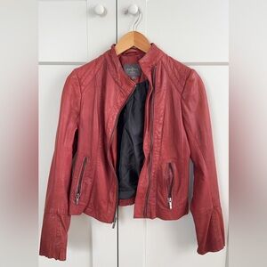 Cole Haan Red Leather Jacket